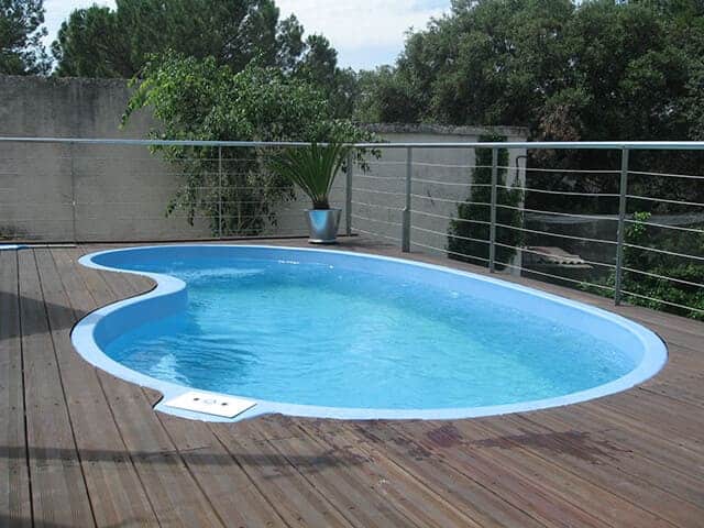 piscinas pequeñas de fibra poliester