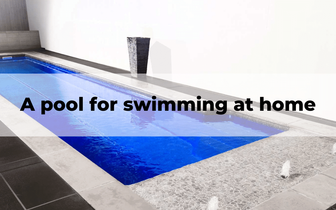 A pool for swimming at home